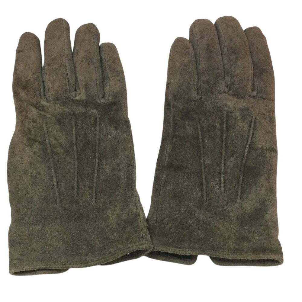 Brown Suede Casual Lined Women's Gloves Size Small